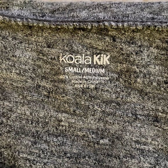 🔥HP🔥Koala Kik sz S/M maternity tee shirt heather gray grey graphic tee - Picture 3 of 3